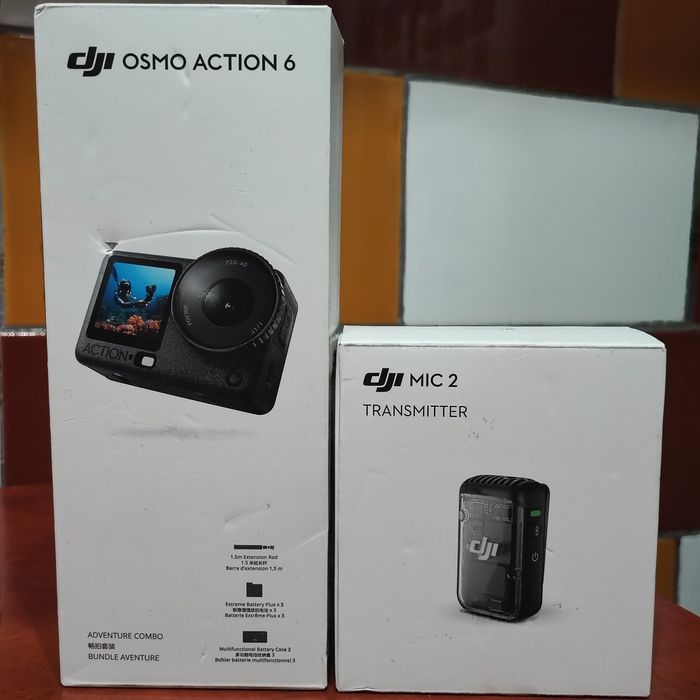 Mega pack DJI action 6/ lavaliera wireless / microfon  Shure