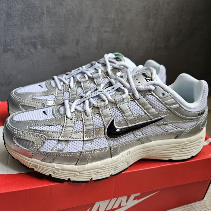 Кроссовки Nike P-6000 'White Metallic Silver Flat Silver' оригинал