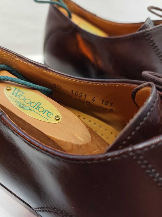 Pantofi derby 44 44.5 plain toe FRETZ MEN piele naturala moale maro