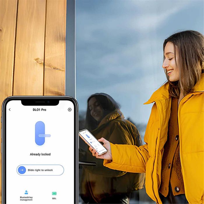 Смарт Ключалка EZVIZ DL01 Pro Kit - Код, Карта Wi-Fi (Пълен комплект)