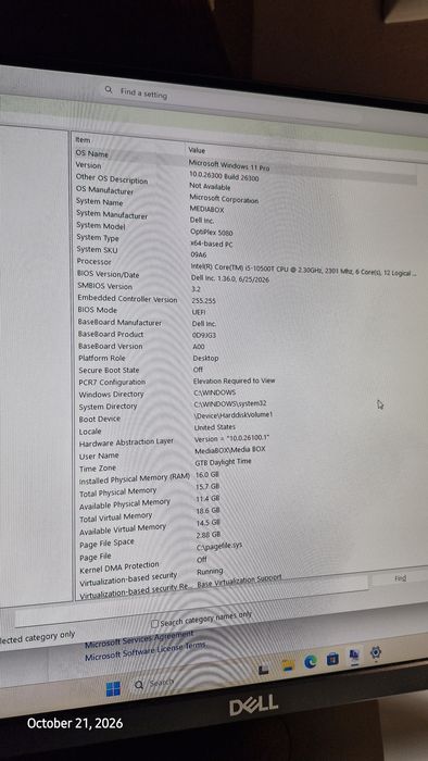 Vând DELL Optiplex 5080