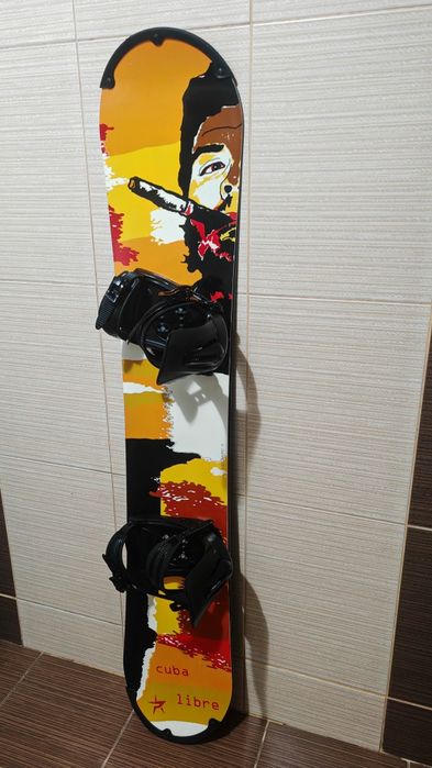 Placa snowboard Cuba libre 154 cm-legaturi boots Burton