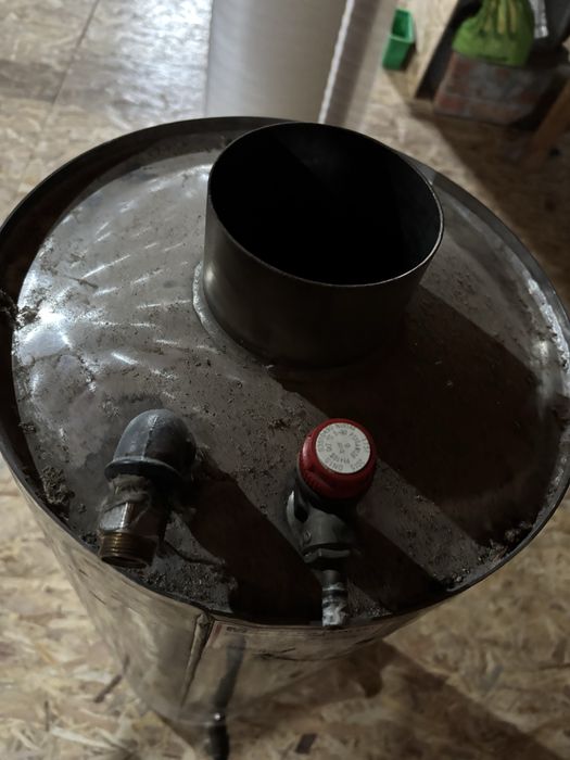 Boiler inox pe lemne 95 litri