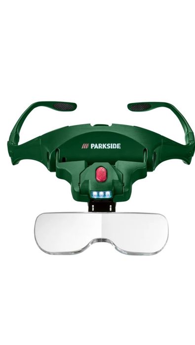 Ochelari cu lupa si LED Parkside cu 5 lentile diferite de marire, interschimbabile