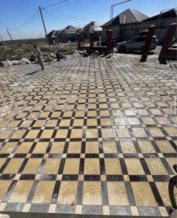 Укладка брусчатка