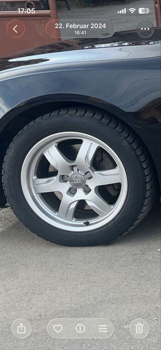 Jante cu cauciucuri de iarna 225/50/17 Audi A3,A4,A5,A6
