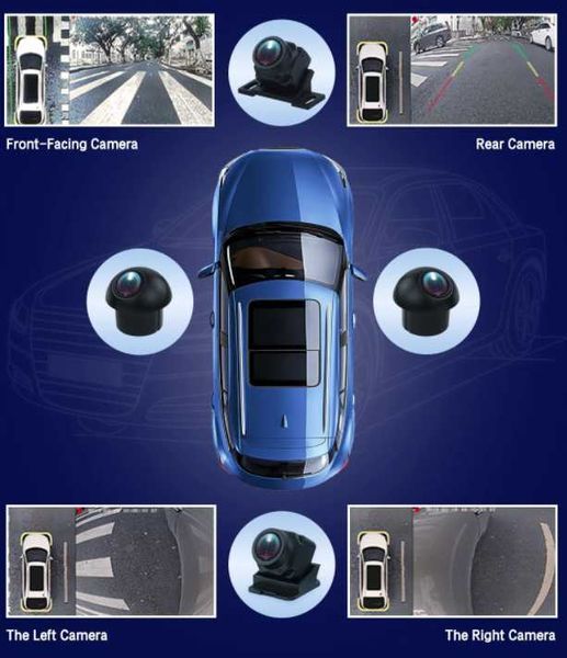 КОМПЛЕКТ 4БР AHD КАМЕРИ 360° Орлово око 720P, 339