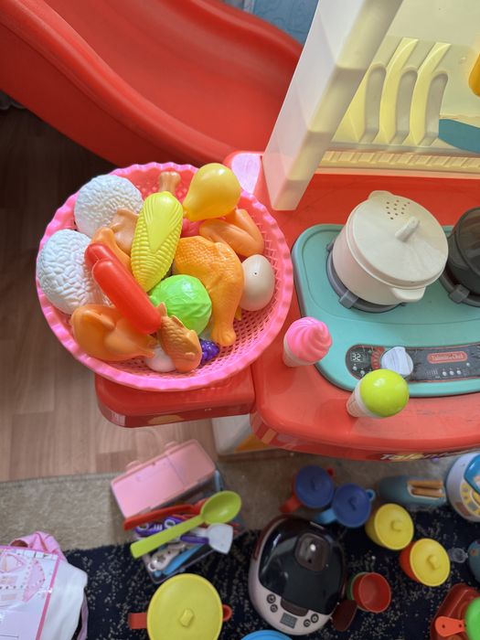 Детская кухня, посуда, овощи/фрукты