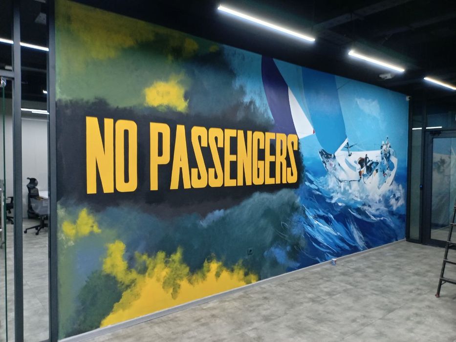 Роспись стен. Художник. Rassom