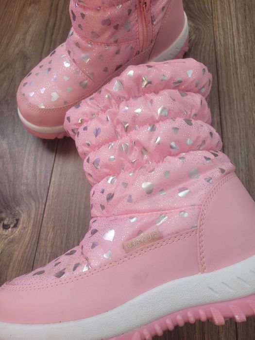 Cizme imblanite roz-marimea 34