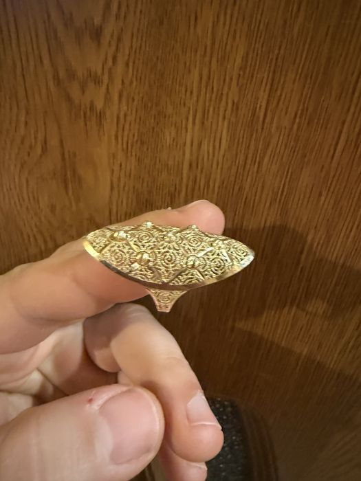 Стилен дамски Златен пръстен  14к - 4,42грама