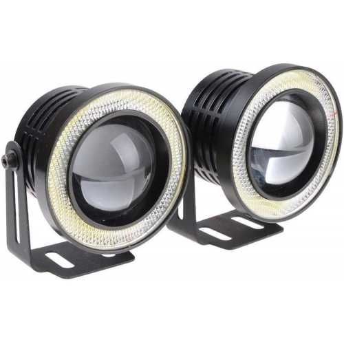 Лед халогени с лупи + ангелски очи Три размера