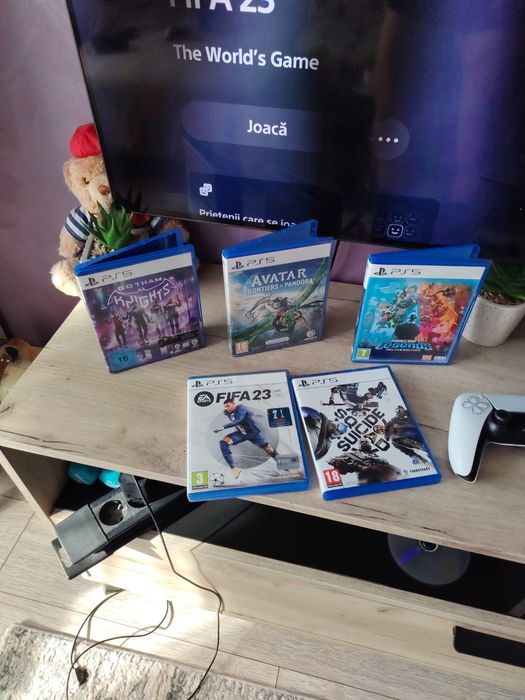 PlayStation 5 Disk + 5 jocuri ps5