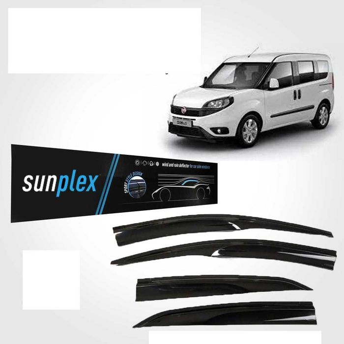 Комплект ветробрани дефлектори врата FIAT Doblo 2010>2020 4 броя