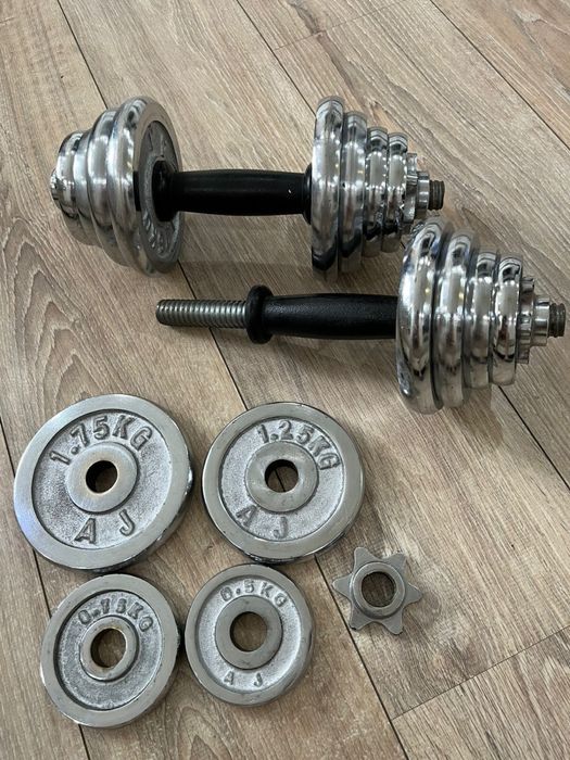 Гантели разборные хромированные