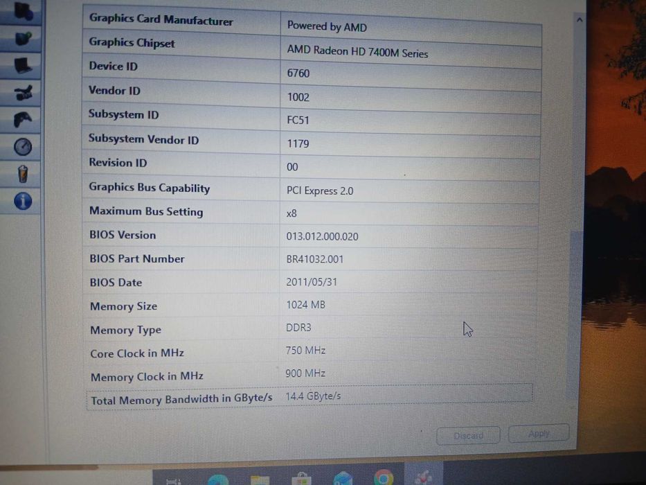 Laptop Toshiba Satellite L750D