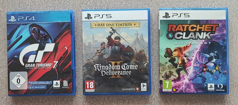 Jocuri PS5:Grand Turismo 7, Kingdom Come D 2, Ratchet and Clank  Rift Apart