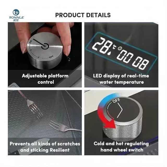 80см Модерна мултифункционална кухненска мивка с двовен водопад 20 в 1