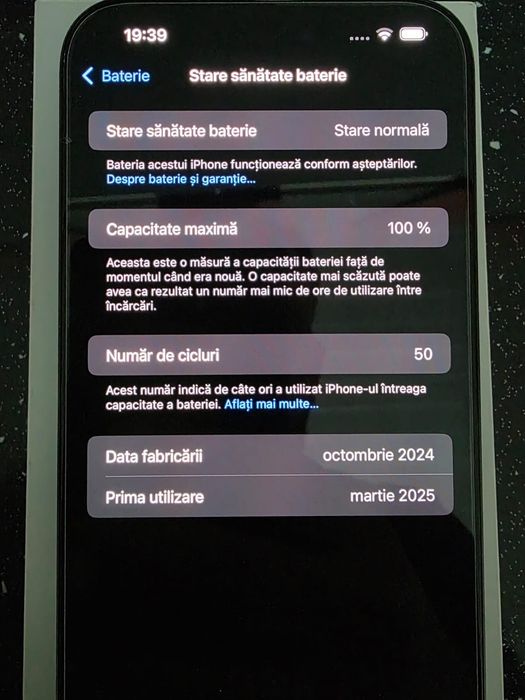 iPhone 16 Pro Max 512 GB 100% Batterie