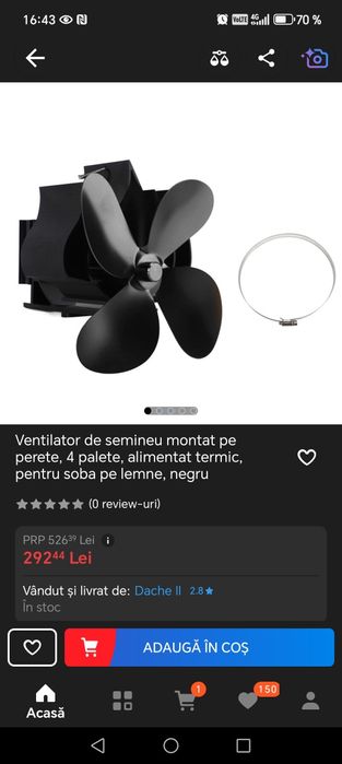 Ventilator șeminee