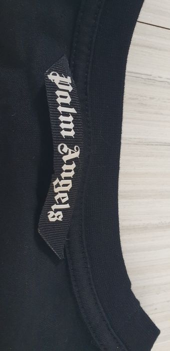 Palm Angels Flame Black Eagle  Italy L НОВО ОРИГИНАЛ Мъж Памучна Блуз