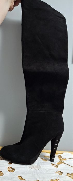 Замшевые Сапоги Ботфорты 37р