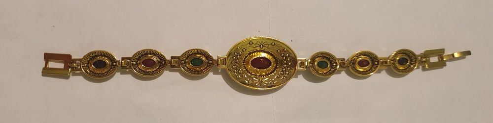 Bratara cu model placata cu Aur