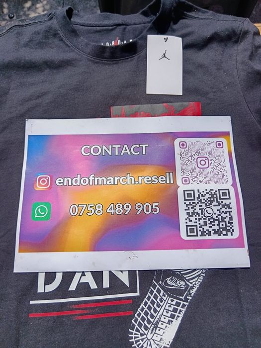 Tricou Jordan negru, rosu