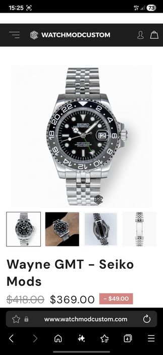 Часы мужские SEIKO мод GMT