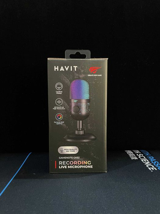 Игровой Микрофон Havit GK52 Проводной аналоговый Черный