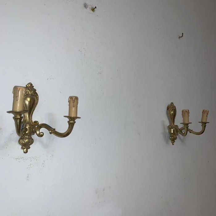 Set aplice cu patru brate din bronz