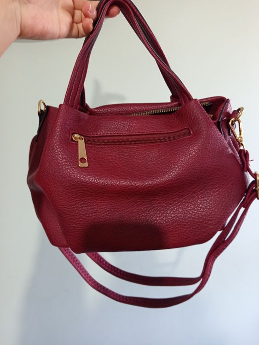 Дамска чанта бордо