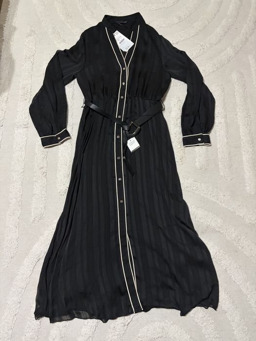 Rochie plisata cu curea, marimea M