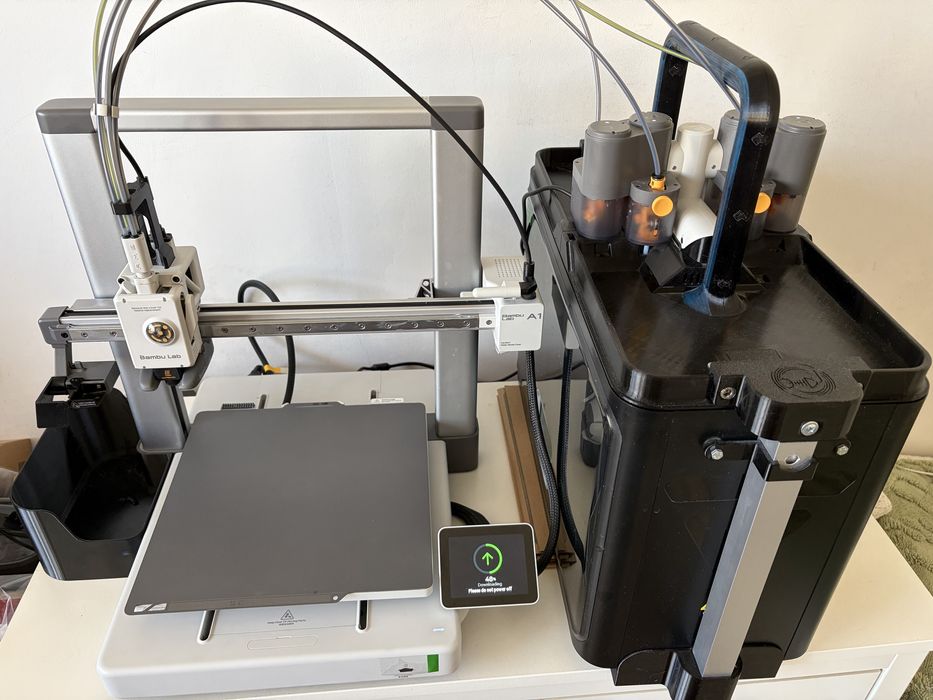 Bambu Lab A1 combo + Sunlu S4 Filament dryer + Piese + Garanție