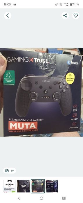 Trust 24790 GXT542 Muta Controler wireless negru pentru PC/Nintendo Sw