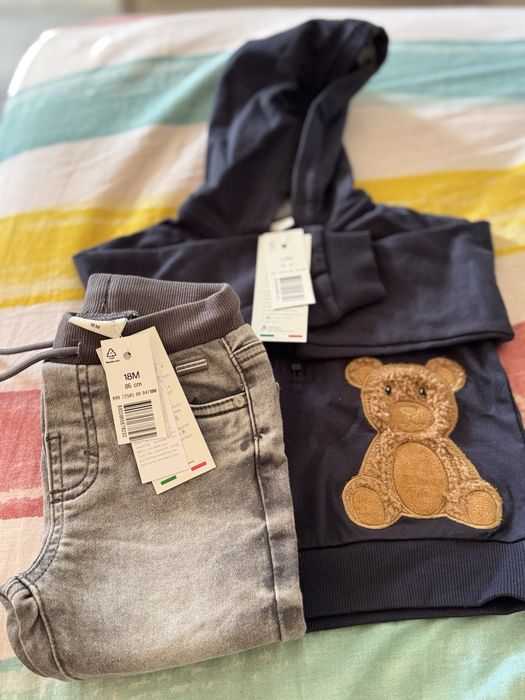 Комплект дънки и блуза за момче