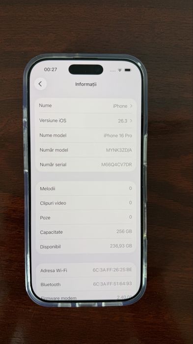 Iphone 16 pro 256gb desert titanium