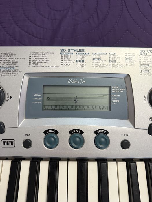 orga golden ton silver star