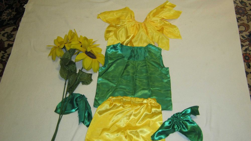 Costum carnaval copii,FLOAREA SOARELUI,110-115cm,vanzare
