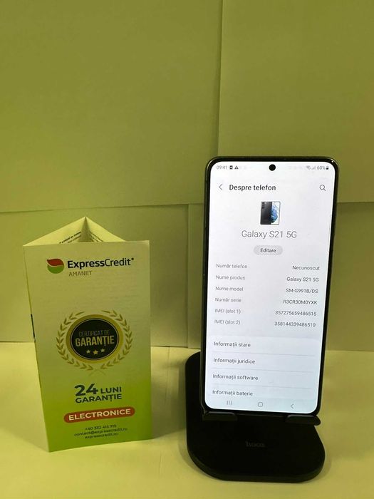 Samsung S21 (ECA27 B.51412)-Garantie 2 ani!