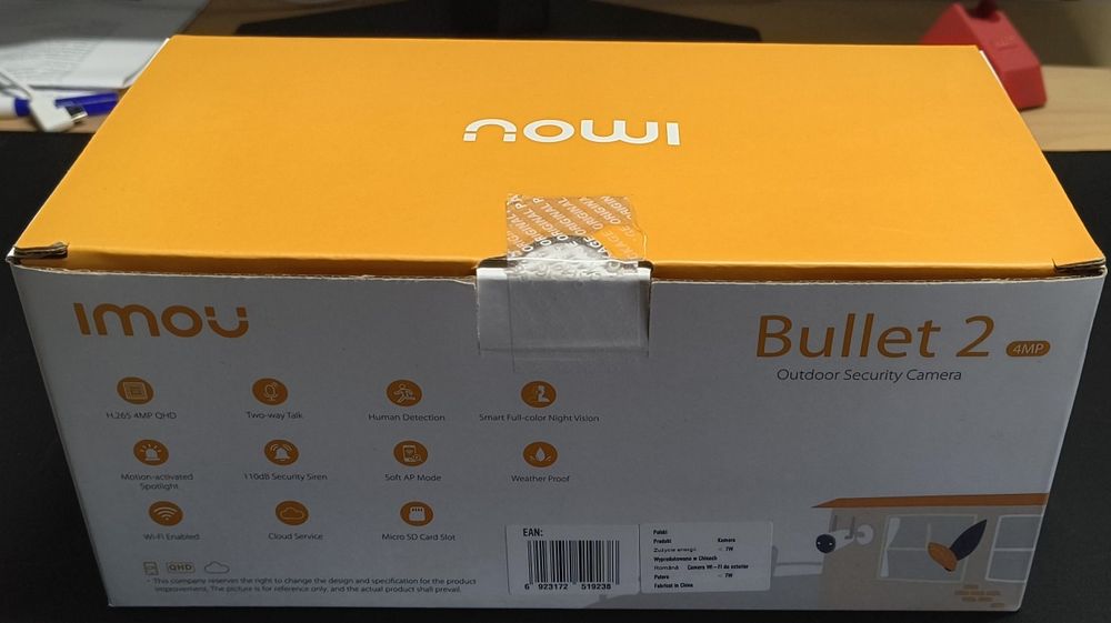 Camere de supraveghere video IMOU BULLET 2  4MP   +    NVR 4 canale Dahua NVR2104-S3