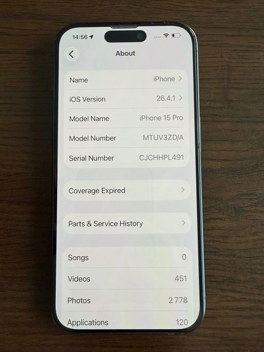 iPhone 15 Pro 128 GB Black батерия 97 %