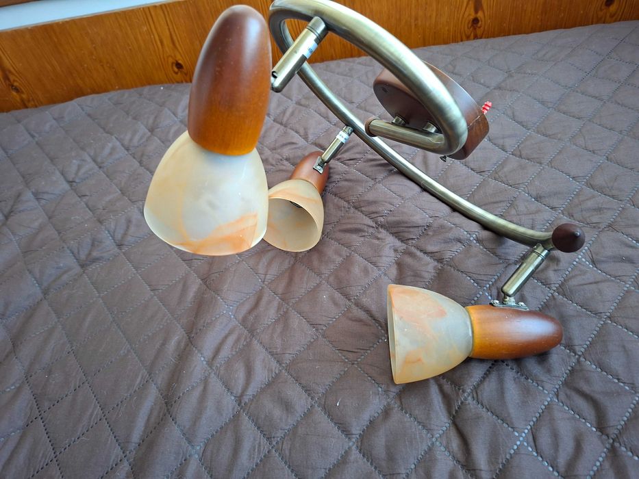 Полилий 2 бр.от метал и дърво