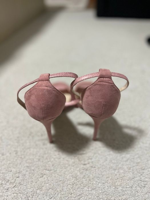 Sandale roz pudră, mărimea 40,purtate o singură dată