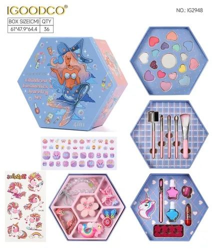 Детское косметика 3 ярусный 46 предмета