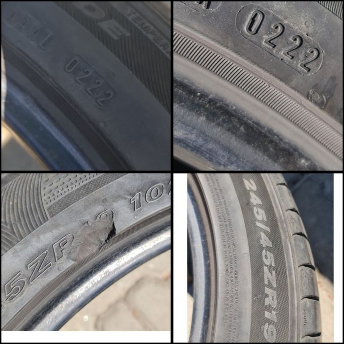Anvelope / cauciucuri 245/45/19 (4 bucati - vara)