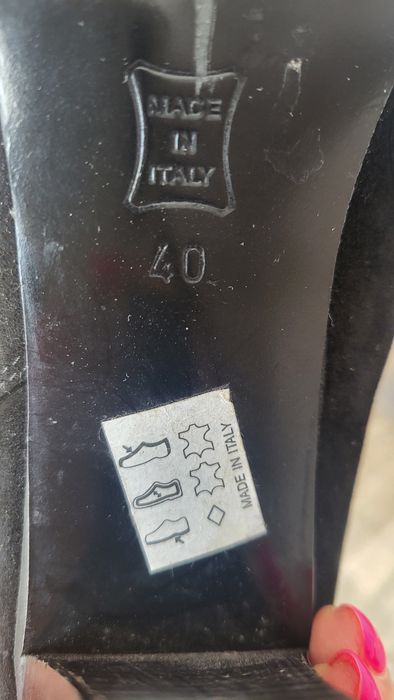 Италиански ботуши от естествен велур