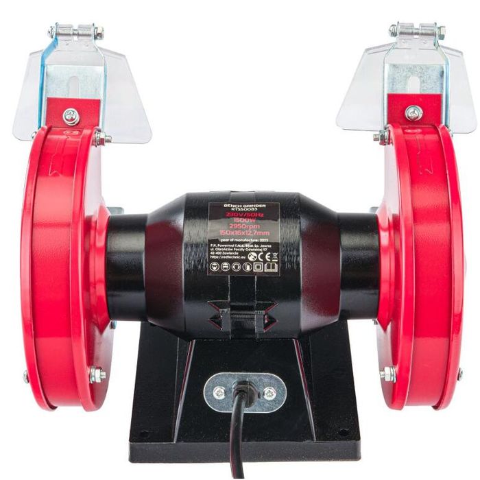 Polizor de banc cu 2 pietre, 150 mm, 1500W, Red Technic