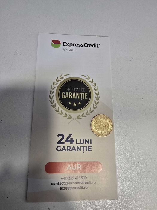 Moneda de aur 21K (AG32 B27737.1) 2 ANI GARANTIE!