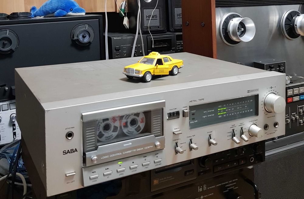 Casetofon Deck Audio Stereo Vintage SABA CD274 SILVER